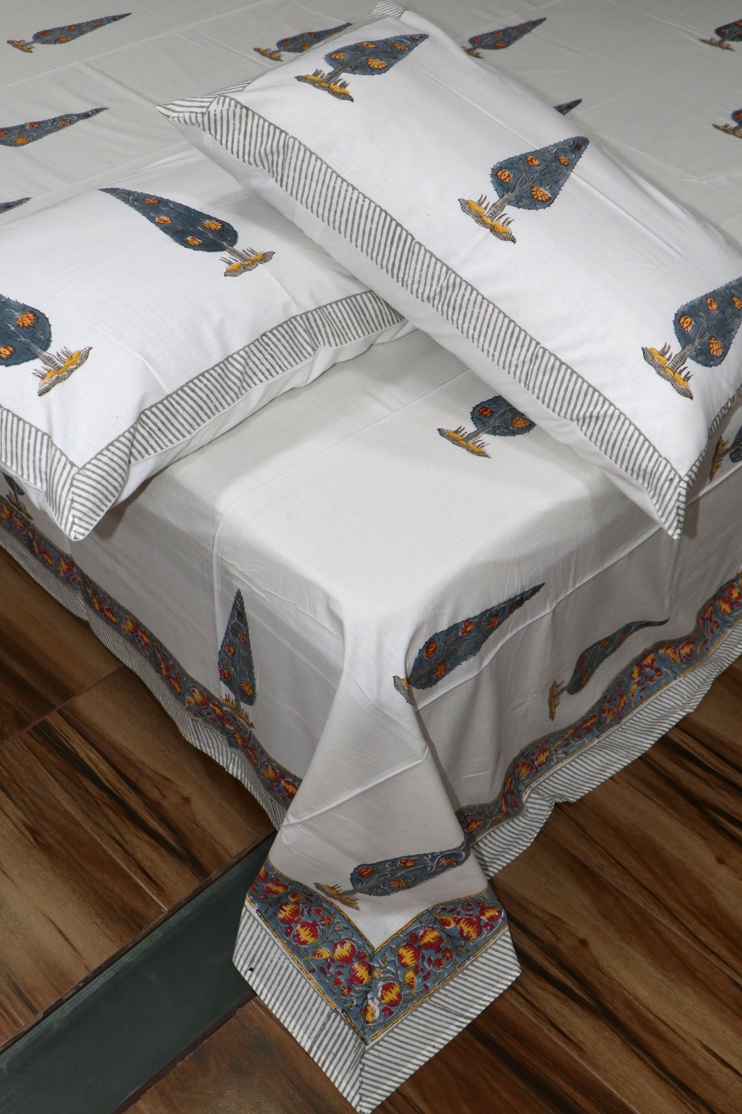 hand block bedding set